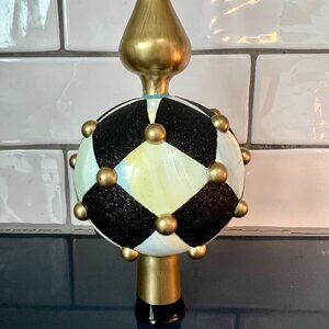 MacKenzie-Childs Harlequin Check Tree Topper/Finial Decoration